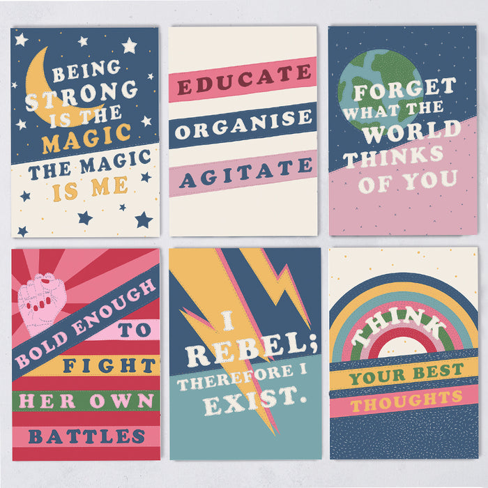 Empowering Quote Postcard Set - 12 Pack