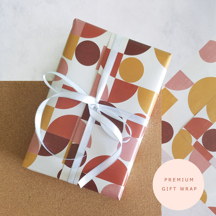 Premium Bookishly giftwrap with ribbon.