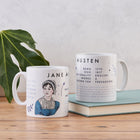 jane austen author mug book lover gift