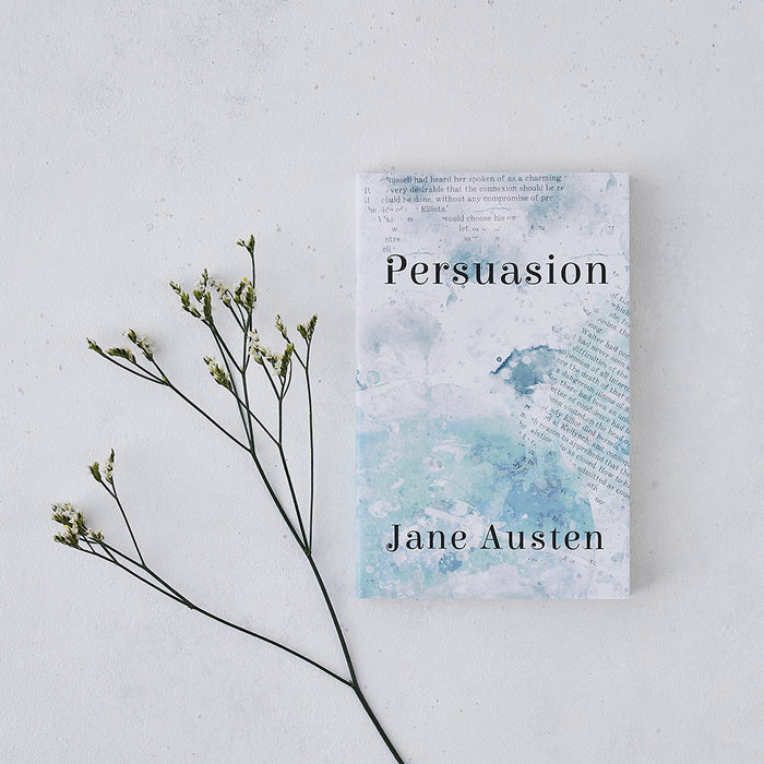 blue watercolour persuasion by jane austen with exclusive cover
