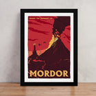 Mordor Art Print – Lord of the Rings Inspired Travel Poster