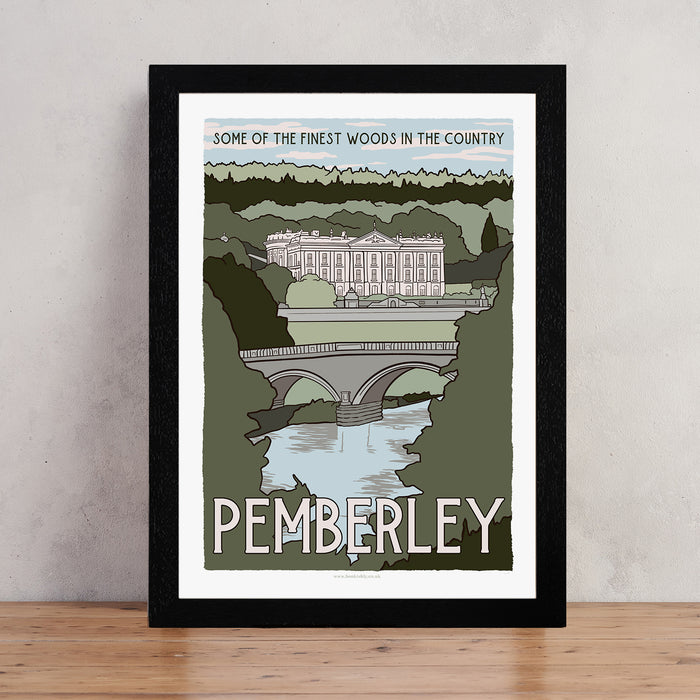 Pemberley Fictional Travel Poster