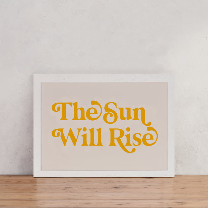 Les Miserables The Sun Will Rise Retro Wall Art