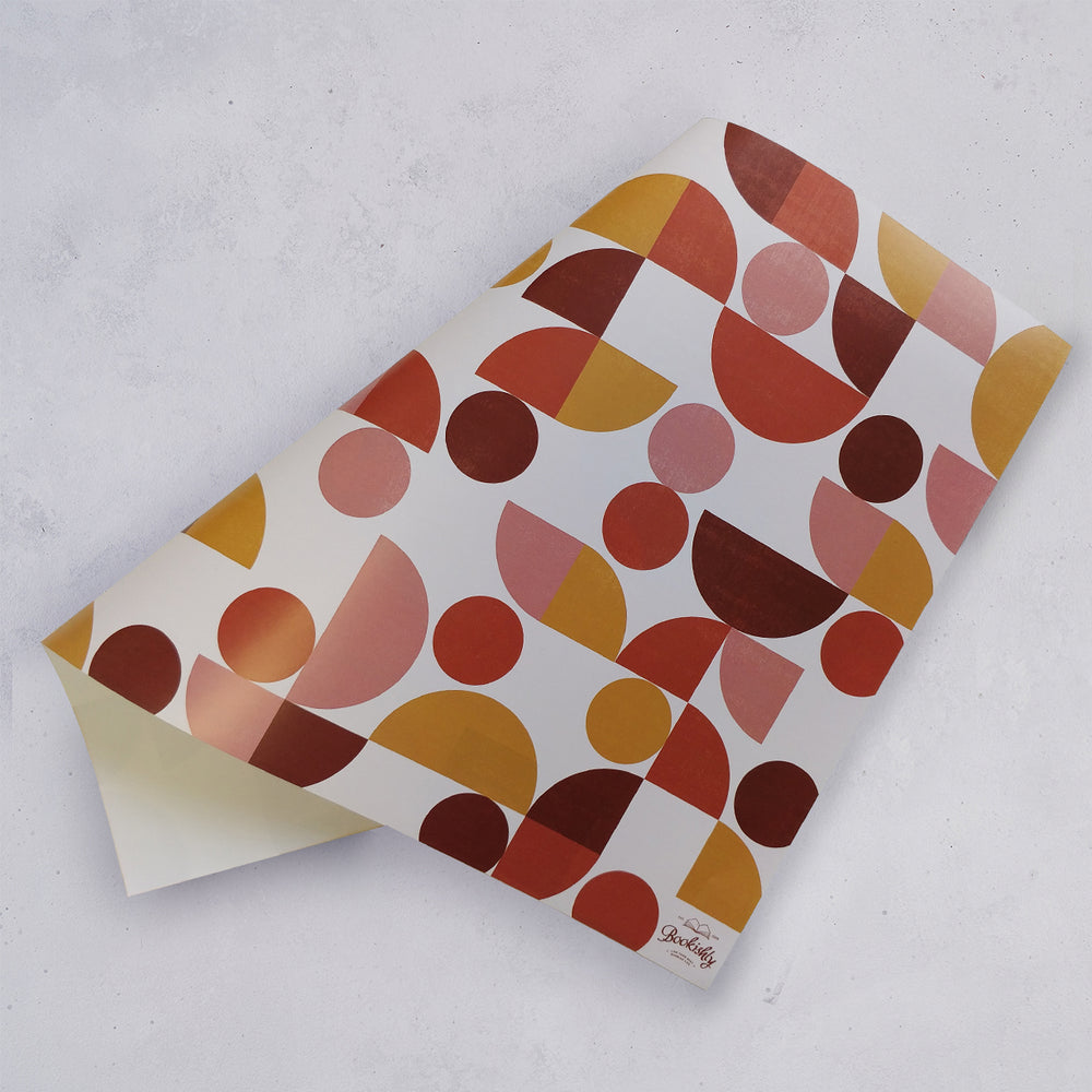 Five Wrapping Paper Sheets - Retro Geometric Design