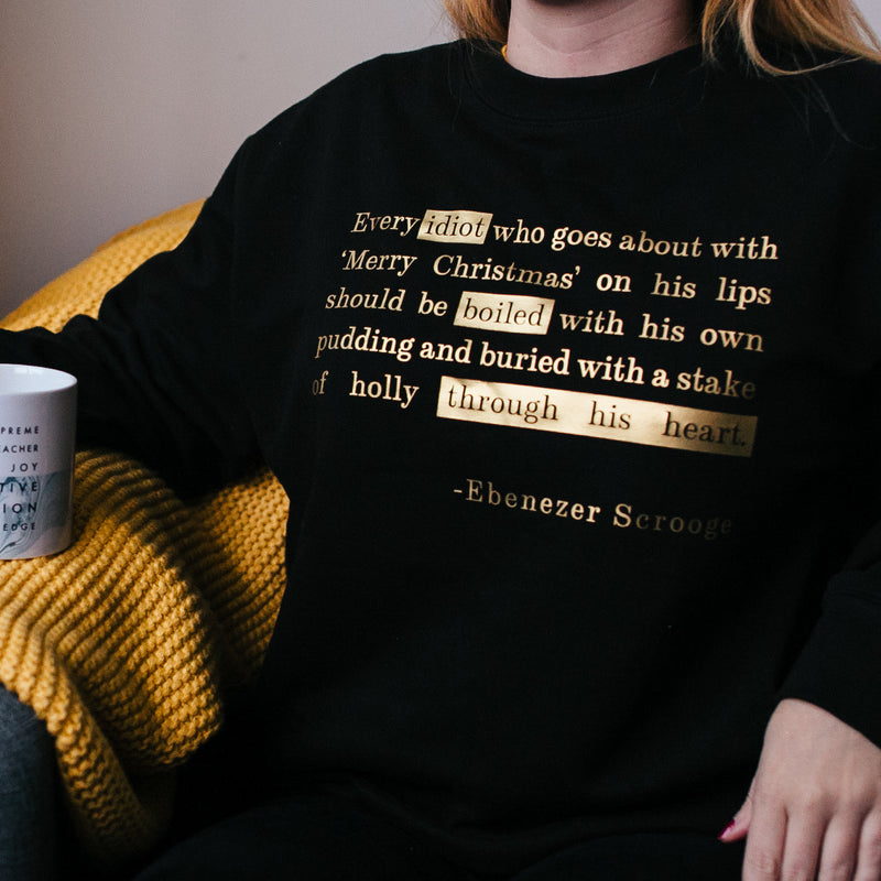 Funny Grumpy Scrooge Christmas Jumper