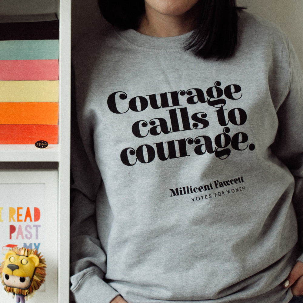 Feminist Clothing “Courage Calls To Courage” Votes For Women Sweatshirt