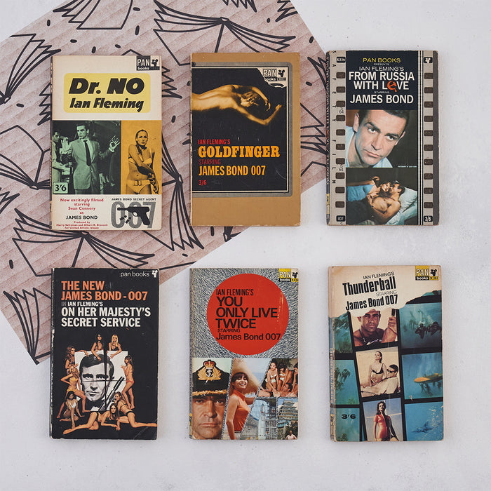 Vintage James Bond Mini Library